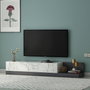 Hanah Home Soporte para TV Marmo Mármol y Antracita